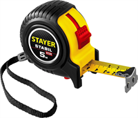 STAYER 5 м х 25 мм, ударостойкий, обрезиненный корпус, два фиксатора, рулетка 34131-05-25_z02 - фото 135368