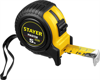 STAYER 5 м х 25 мм, ударостойкий, обрезиненный корпус, рулетка 34025-05-25 - фото 135375