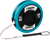 СИБИН 10 м х 10х0.16 мм, мерная лента фиберглассовая 34154-10 - фото 136268