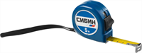 СИБИН 5 м х 19 мм, пластиковый корпус, рулетка 34020-05-19 - фото 136423