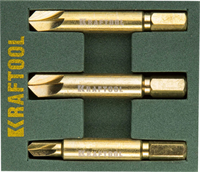 KRAFTOOL 3 шт., набор экстракторов поврежденного крепежа 26770-H3 - фото 136665