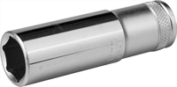 KRAFTOOL 1/2", 17 мм, Cr-V сталь, хромированная, торцовая головка удлиненная 27807-17_z01 - фото 136824