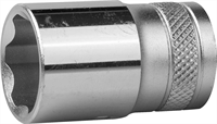 KRAFTOOL 1/2", 17 мм, CrMo сталь, хромированная, торцовая головка INDUSTRIE QUALITAT 27801-17_z01 - фото 137018