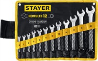 STAYER 12 шт, 6 - 22 мм, набор комбинированных гаечных ключей HERCULES 27081-H12_z01 - фото 137028