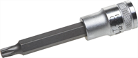 KRAFTOOL 1/2", 100 мм, S2 сталь, Т40, удлиненная, сатинированная, торцовая бита-головка INDUSTRIE QUALITAT 27906-40_z01 - фото 137098