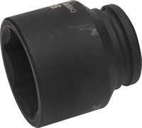 KRAFTOOL 3/4", 50 мм, Cr-Mo сталь, фосфатированная, торцовая головка ударная 27945-50 - фото 137160