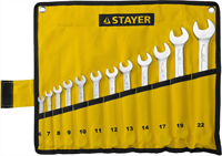 STAYER 12 шт, 6 - 22 мм, набор комбинированных гаечных ключей 27081-H12 - фото 137596