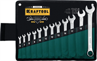 KRAFTOOL 12 шт, 6 - 22 мм, набор комбинированных гаечных ключей 27079-H12_z01 - фото 137615