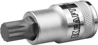 KRAFTOOL 1/2", 55 мм, S2 сталь, M10, сатинированная, торцовая бита-головка INDUSTRIE QUALITAT 27911-10_z01 - фото 137631