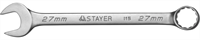 STAYER 27 мм, комбинированный гаечный ключ 27085-27 - фото 138287