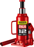 STAYER 12 т, 230-465 мм, домкрат бутылочный гидравлический RED FORCE 43160-12_z01 - фото 138712