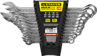 STAYER 12 шт, 8 - 24 мм, набор комбинированных гаечных ключей 27085-H12 - фото 138905