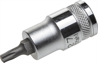 KRAFTOOL 1/2", S2 сталь, Т27, сатинированная, торцовая бита-головка "INDUSTRIE QUALITAT" 27905-27 - фото 139082
