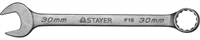 STAYER 30 мм, комбинированный гаечный ключ 27085-30 - фото 139482