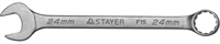 STAYER 24 мм, комбинированный гаечный ключ 27085-24 - фото 139879