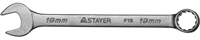 STAYER 19 мм, комбинированный гаечный ключ 27085-19 - фото 139995