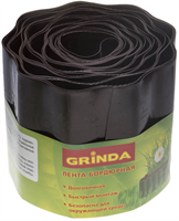 GRINDA 15 см х 9 м, коричневая, лента бордюрная 422247-15 - фото 141899