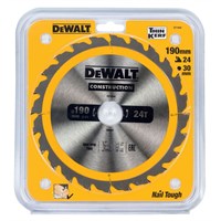 Пильный диск DEWALT DT1944, CONSTRUCT, (190 x 30 мм, 24 ATB) - фото 144137