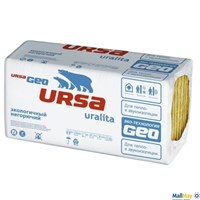 Теплоизоляция из стекловолокна URSA GEO Фасад 1250х600х50 мм - фото 146794