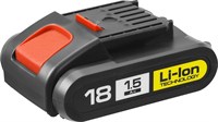 Аккумуляторная батарея "М1" 18 В, Li-Ion, 1.5 Ач, ЗУБР - фото 14964