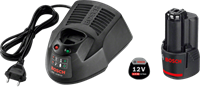 BOSCH Аккумулятор Li-ion 1 x 12 В; 2,0Ah + 1 x GAL1230CV, набор батарей аккумуляторное Li-Ion + ЗУ, 1600Z00041 - фото 22782