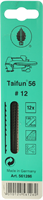 Пилки лобзиковые по дереву,Taifun 56 N9, 1,45x0,50х130мм, 11 TPI, 12шт. - фото 41687