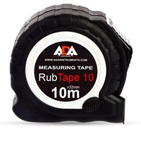 Рулетка ударопрочная ADA RubTape 10 с полимерным покрытием ленты (сталь, с двумя СТОПами, 10 м) - фото 45424
