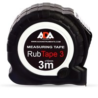 Рулетка ударопрочная ADA RubTape 3 с полимерным покрытием ленты (сталь, с двумя СТОПами, 3 м) - фото 45425