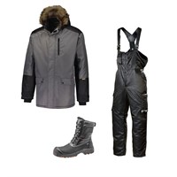 Зимний комплект спецодежды Dimex Extreme Plus серый + 619/Sievi ALASKA XL+ S3HRO - фото 56713