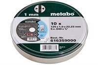 Диск отрезной 125x22 мм (10 шт.) в металлической коробке Metabo, 616359000 - фото 67973