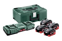 Базовый комплект 4 x LiHD 8,0 А·ч + ASC 145 Duo + Metaloc, Metabo, 685135000 - фото 68077