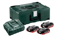 Базовый комплект 3 x LiHD 4,0 А·ч + Metaloc, Metabo, 685133000 - фото 68078