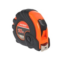 Рулетка PATRIOT MTP-10, ударопрочный корпус, обрезиненная, 10м - фото 69022