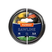 Леска Sawline D 3,0 мм L 15 м (квадрат,пилообразный профиль) 300-15-5S на пластиковой обойме,блистер - фото 70609