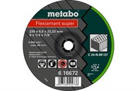 Flexiamant super 230x6,0x22,23, камень, SF 27, Metabo, 616672000 - фото 76209