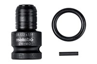 Ударный адаптер 1/2" на 1/4" E6,3, 3 предмета, Metabo, 628837000 - фото 78365