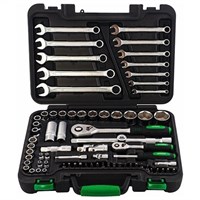 HITACHI HTC-774013, набор инструмента 1/4" и 1/2" 73 предмета - фото 7850