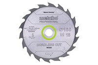 Пильное полотно «cordless cut wood — professional», 165x20 Z36 WZ 15°, Metabo, 628295000 - фото 78841