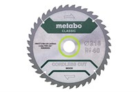 Пильное полотно «cordless cut wood — classic», 216x30 Z40 WZ 5°, Metabo, 628065000 - фото 78849