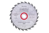 Пильное полотно «precision cut wood — professional», 165x20 Z24 WZ 20°, Metabo, 628290000 - фото 78894