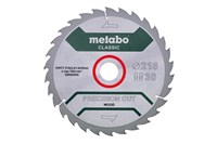 Пильное полотно «power cut wood — classic», 216x30, Z30 WZ 22°, Metabo, 628062000 - фото 78937