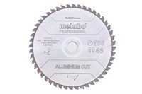 Пильное полотно «aluminium cut — professional», 165x20 Z48 FZ/TZ 5° отрицат., Metabo, 628276000 - фото 78986