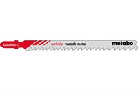 3 лобзиковые пилки, серия «carbide wood + metal», 108/3,5–5 мм, Metabo, 623836000 - фото 79024