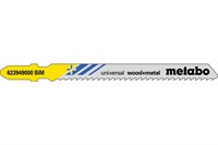 5 лобзиковых пилок, серия «universal wood + metal», 90/ 2,5 мм, Metabo, 623949000 - фото 79025