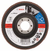 BOSCH ЛЕПЕСТКОВЫЙ ШЛИФКРУГ X571 Best for Metal 180 мм K40 прям. пластик, 2608607342 - фото 79714