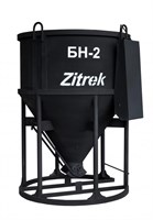 Бадья для бетона Zitrek БН-2.0 (лоток) 1550х1550х2180мм, 330кг. - фото 87462