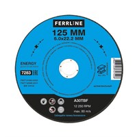 Круг для шлифования FerrLine Energy 125 х 6 х 22,2 мм A30TBF - фото 91901