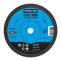 Круг для шлифования FerrLine Energy 230 х 6 х 22,2 мм A30TBF - фото 92169