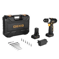 Аккумуляторная дрель-шуруповерт DEKO GCD20DU3 SET 4 в кейсе + оснастка 13 шт - фото 94595
