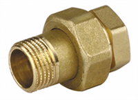 GENERAL FITTINGS 1/2", латунь, соединитель прямой с накидной гайкой 51037-G/S-1/2 - фото 98968
